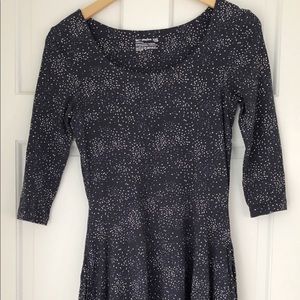 Pact Organic Fit and Flare Dress in Navy